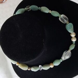 WHBM polished stone necklace